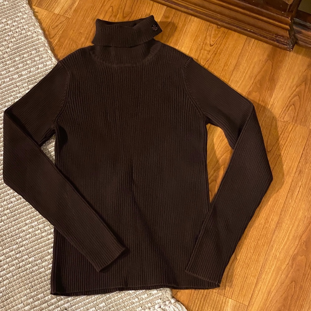 Ralph Lauren Dark Brown Turtleneck Sweater P